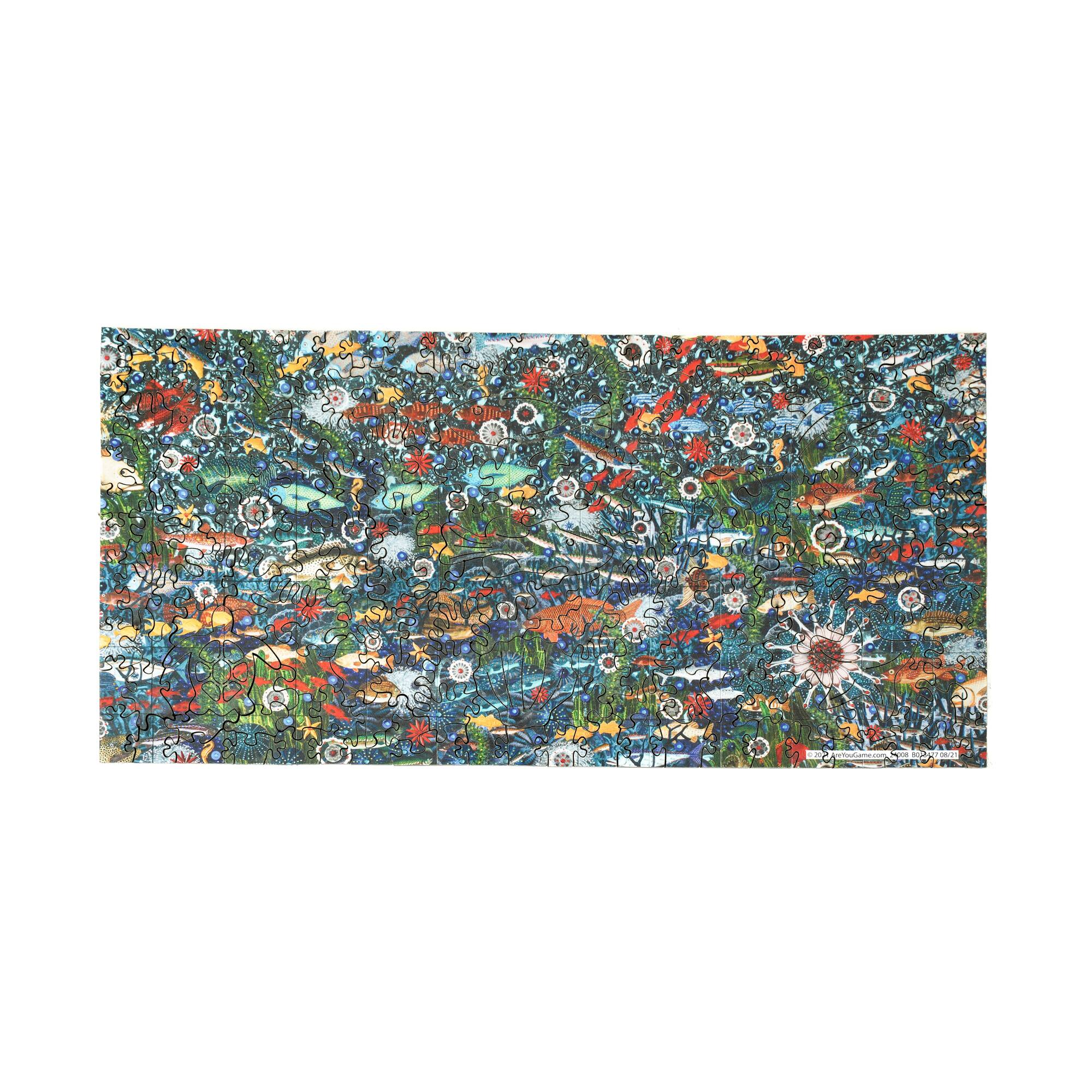 Wooden Jigsaw Puzzle Set - Yellow Fish & Miami Fish: 413 Pcs